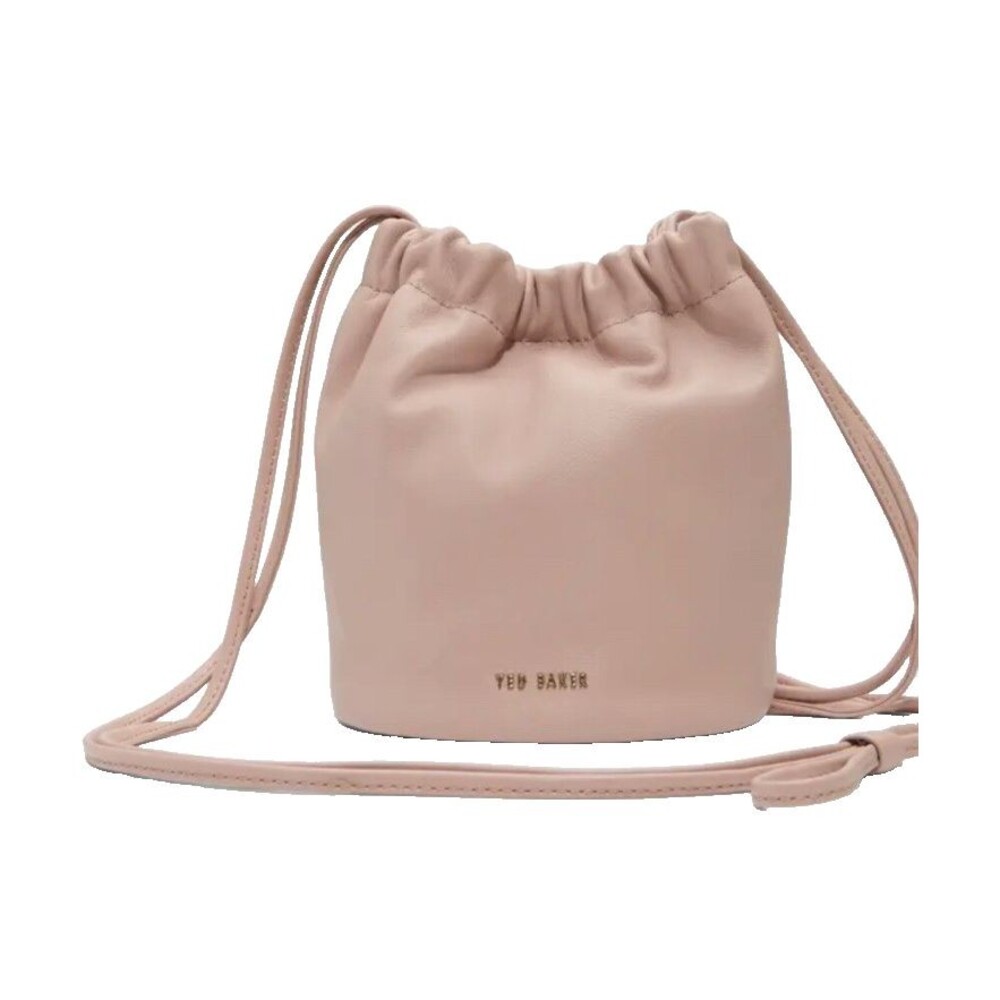 Ted Baker London Camila Rose Leather Bucket Bag Adjustable Crossbody Straps NEW